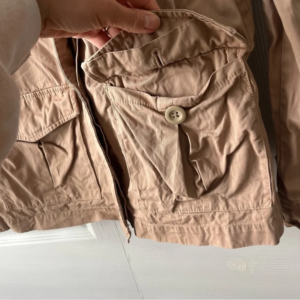 J.Crew classic twill chino tan jacket 8